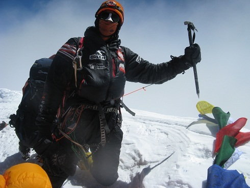 Adam Bielecki na szczycie K2
