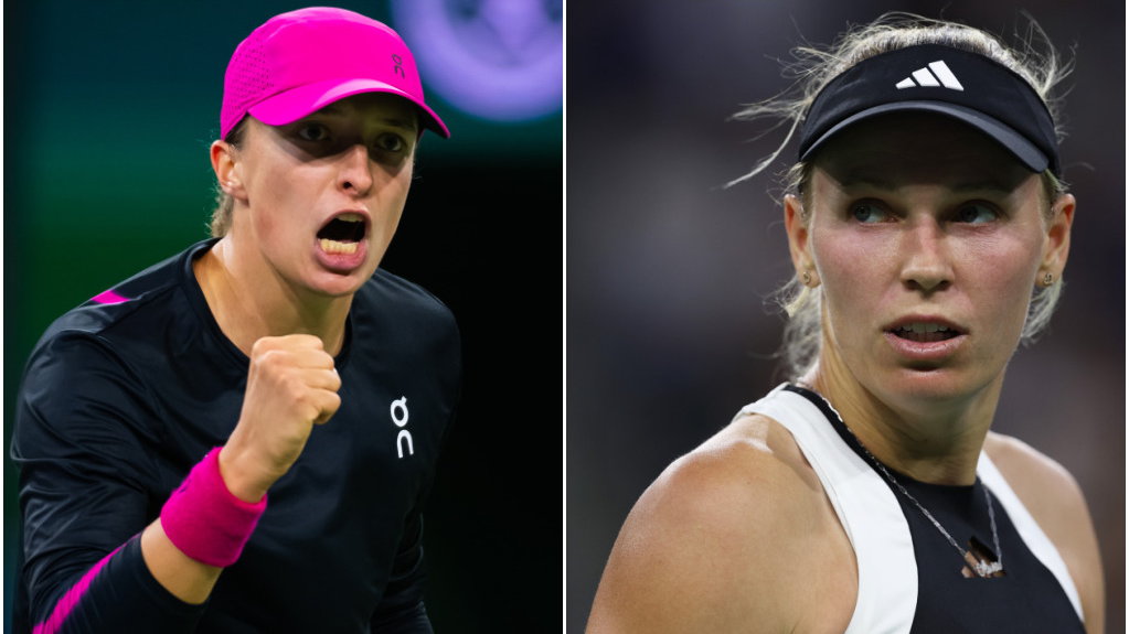 Iga Świątek i Caroline Wozniacki