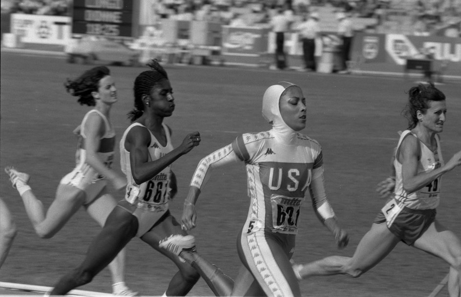 Rzym MŚ 1987 Florence Griffith-Joyner (fot. Janusz Szewiński)