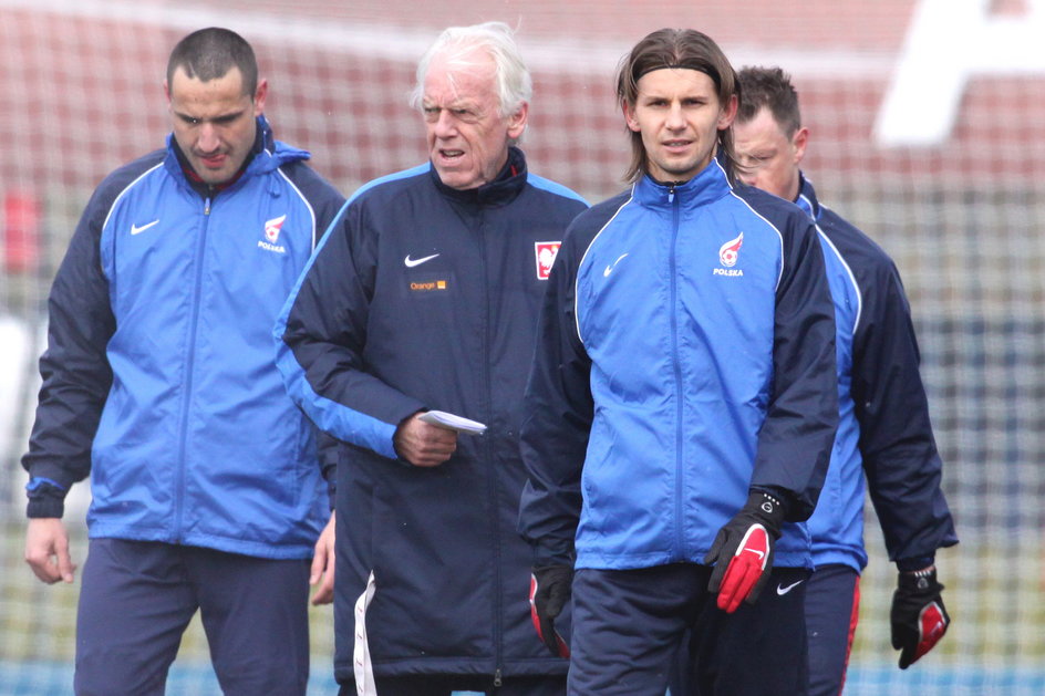 Leo Beenhakker i Ebi Smolarek, rok 2009. 