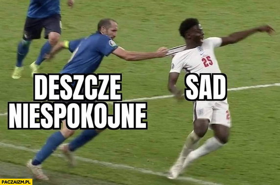 Memy po faulu Giorgio Chielliniego w finale Euro 2020