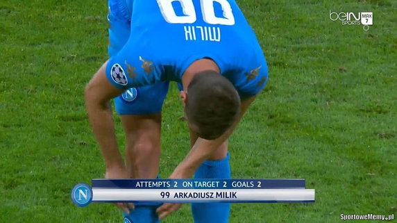 Liga Mistrzów: SSC Napoli pokonało Dynamo Kijów - Milik bohaterem memów