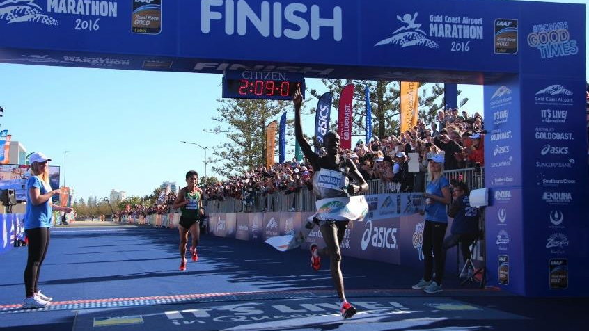 Kenneth Mungara po raz drugi był najszybszy w Gold Coast Marathonie