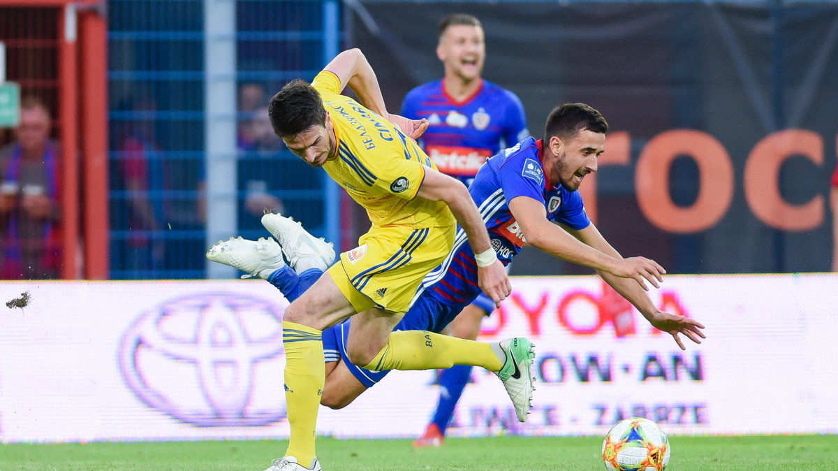 Piast Gliwice w meczu z BATE Borysów