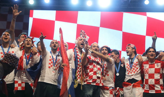 epa06893771 - CROATIA SOCCER FIFA WORLD CUP 2018 (Runner up Croatian national team in Zagreb)