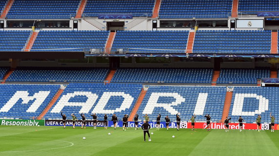 Legia trenowała na Santiago Bernabeu