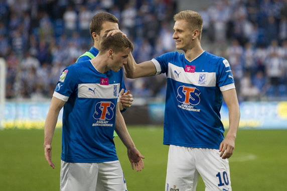 Lech - Wisła 1:0/ Radość i gol Teodorczyka