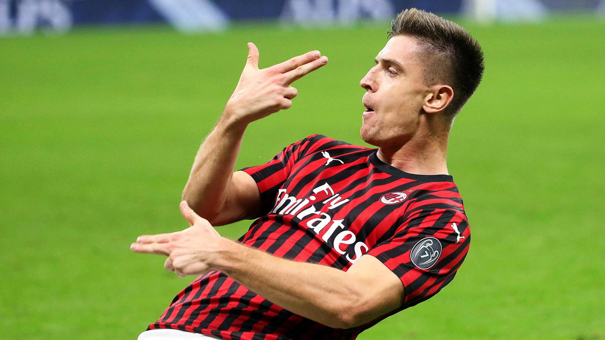 Krzysztof Piątek w barwach AC Milan