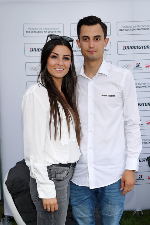 Maciej Kot z żoną Agnieszką