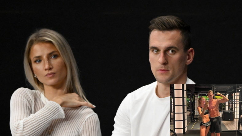 Agata Sieramska i Arkadiusz Milik