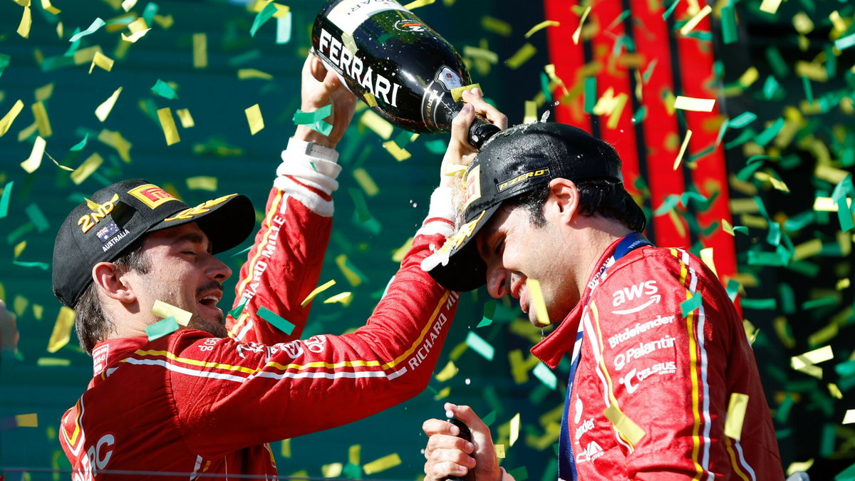 Sainz i Leclerc podczas GP Australii