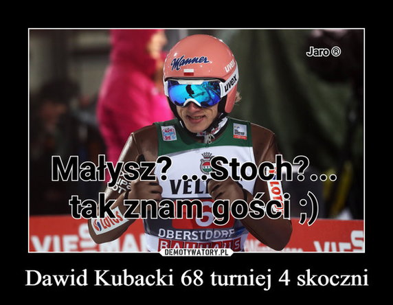 Dawid Kubacki wygrał Turniej Czterech Skoczni - memy