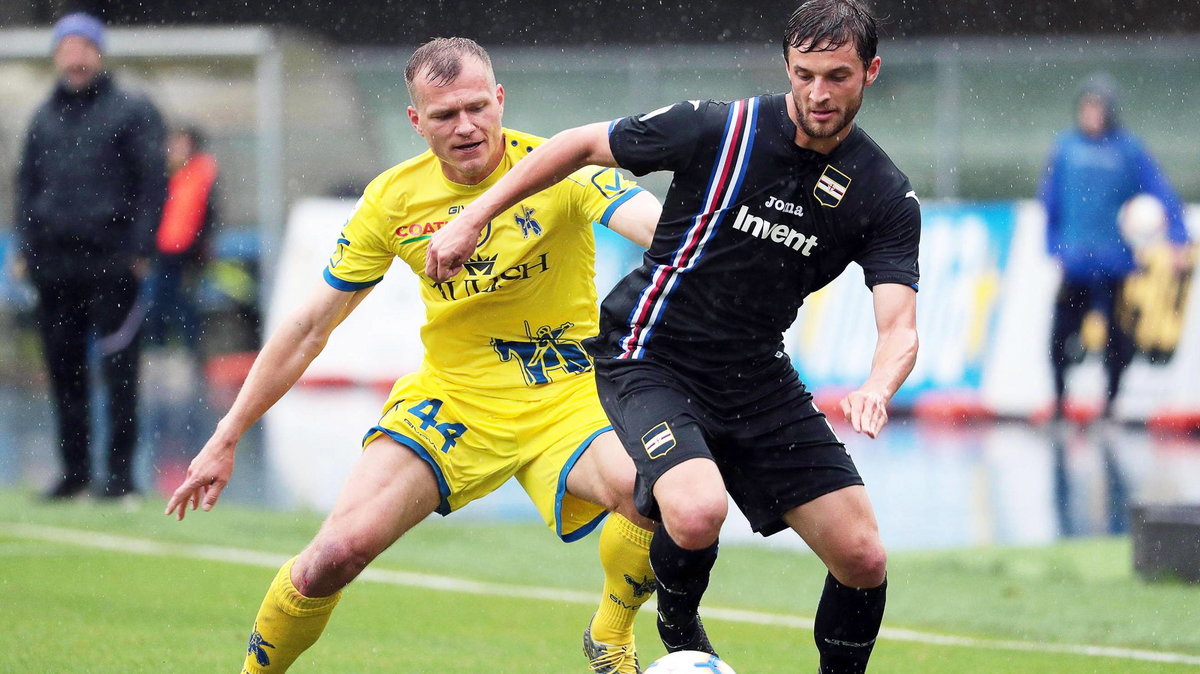 Paweł Jaroszyński (Chievo Werona) i Bartosz Bereszyński (Sampdoria Genua)