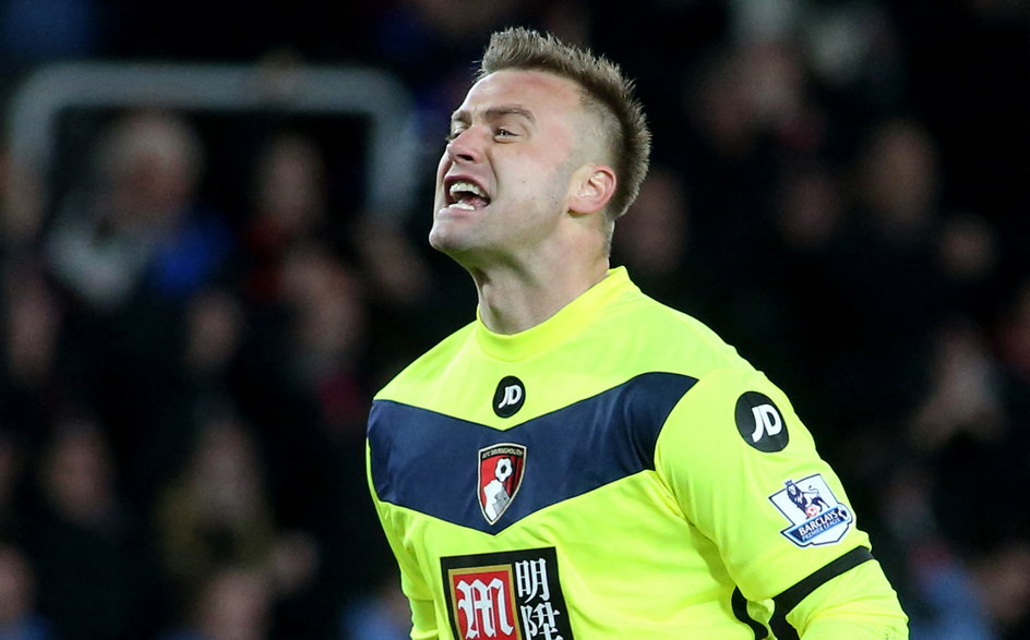 Artur Boruc w barwach Bournemouth w grudniu 2015 r.