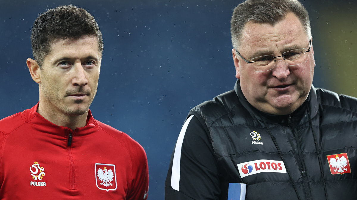 Robert Lewandowski i Czesław Michniewicz