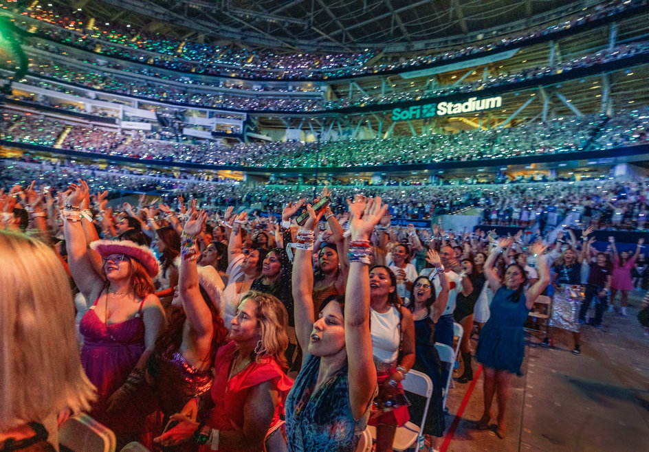 SoFi Stadium podczas koncertu Taylor Swift