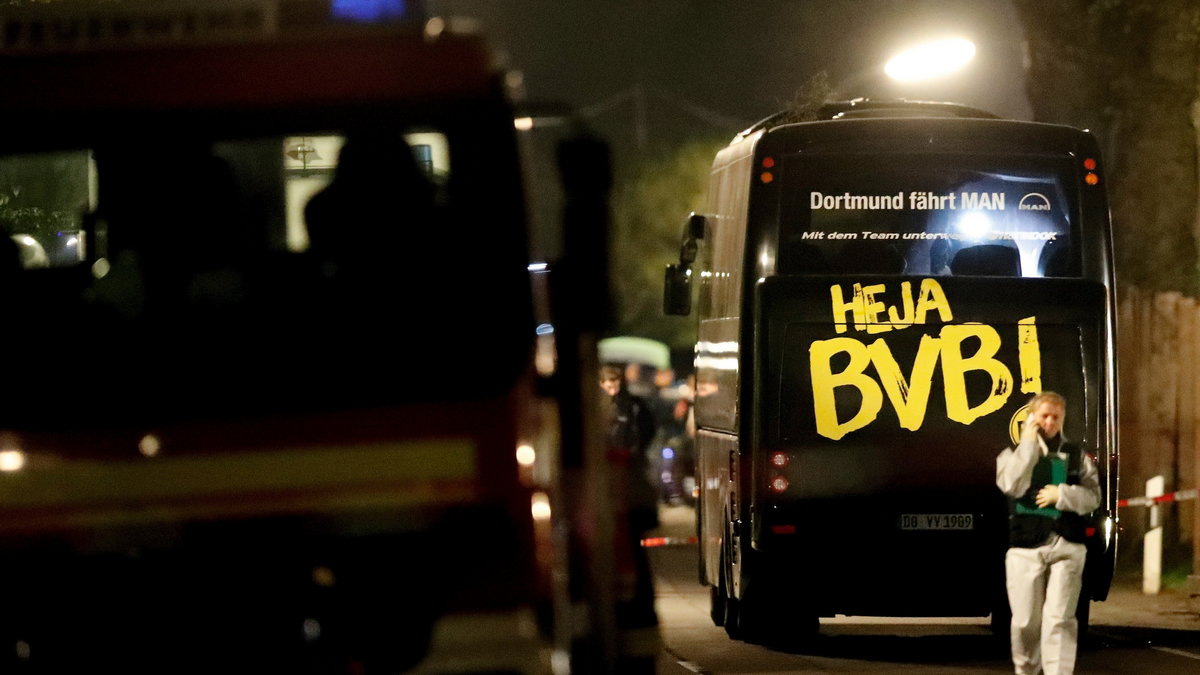 Autobus BVB po ataku