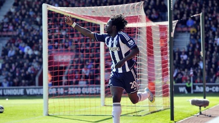 Romelu Lukaku w meczu West Bromwich - Southampton 