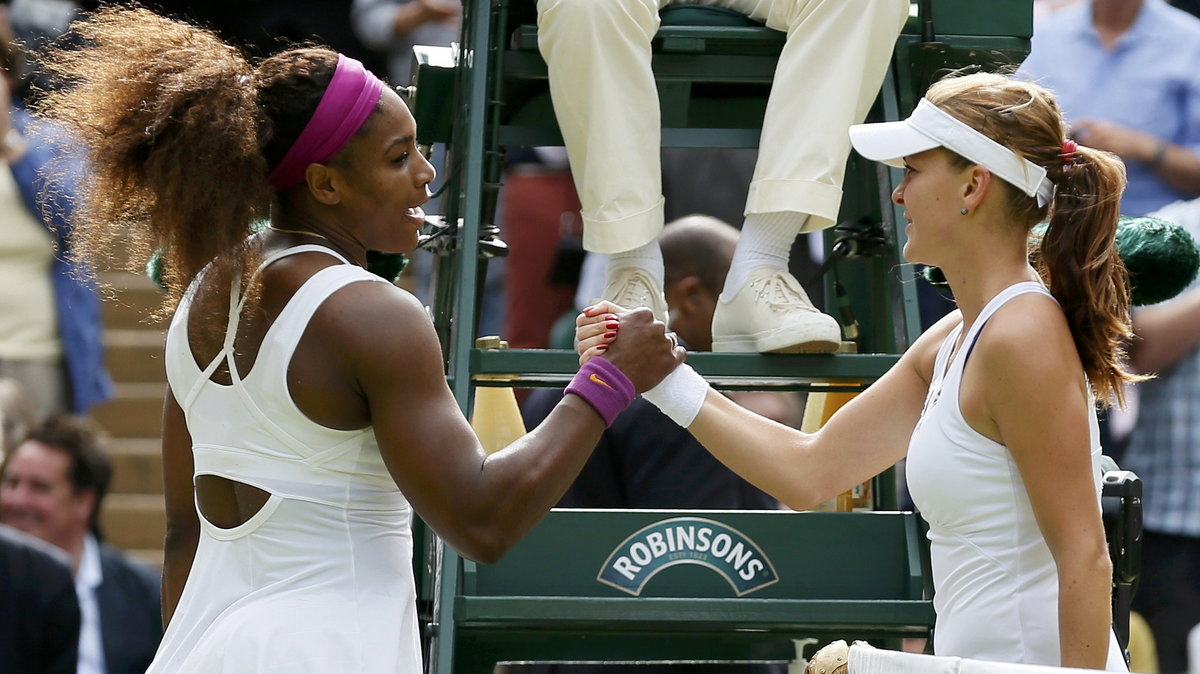 Serena Williams (L) i Agnieszka Radwańska