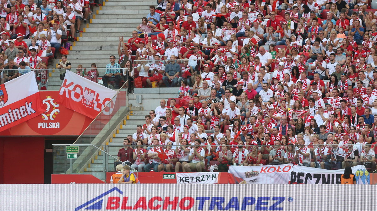 Polscy kibice na Stadionie Narodowym