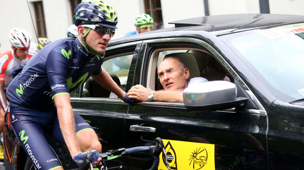 Sylwester Szymd z Czesławem Langiem podczas Tour de Pologne