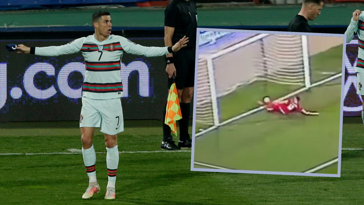 Cristiano Ronaldo oburzony po decyzji holenderskiego arbitra.