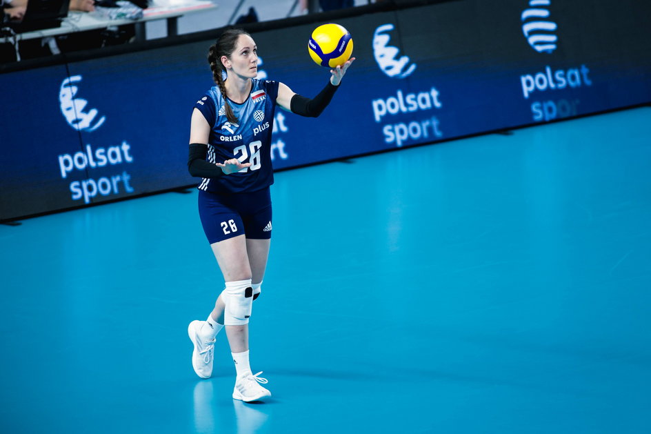 Katarzyna Wenerska podczas meczu Polska - Turcja w Mielcu
