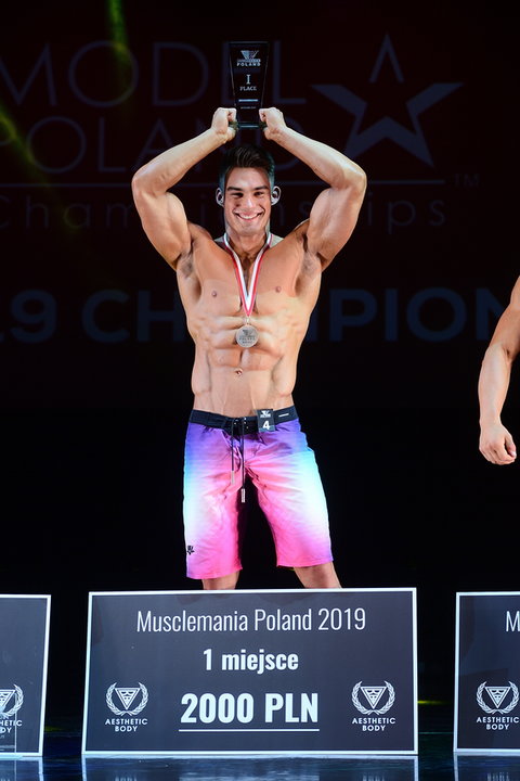 Adrian Suchecki - zwycięzca Musclemania Poland 2019