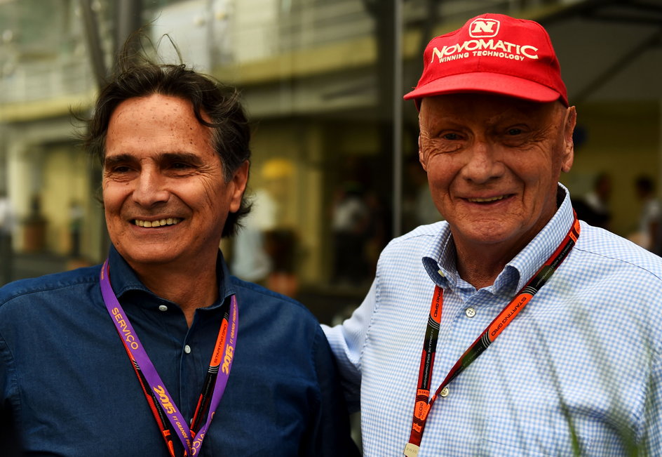 Niki Lauda i Nelson Piquet (po lewej)