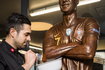 epa08196929 - SWITZERLAND CRISTIANO RONALDO CHOCOLATE STATUE (Life-size sculpture of national soccer star Cristiano Ronaldo)