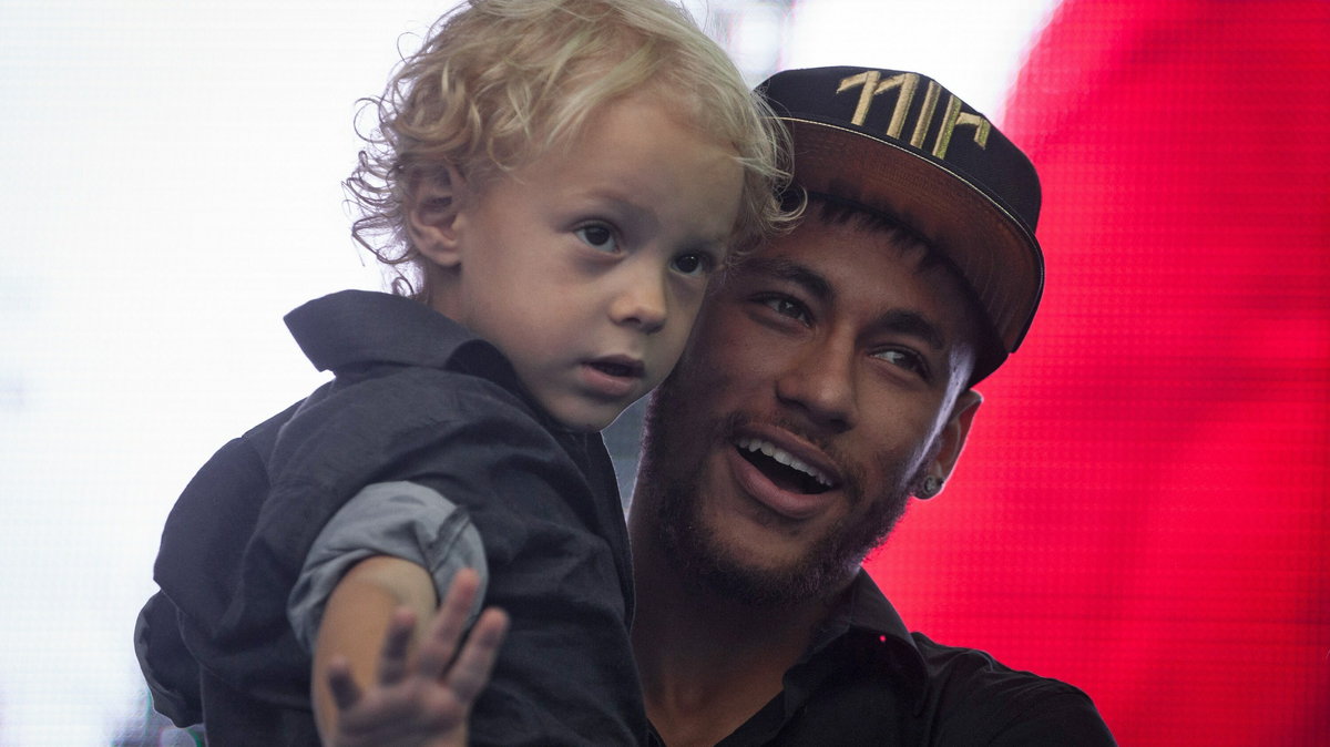 Neymar z synem 