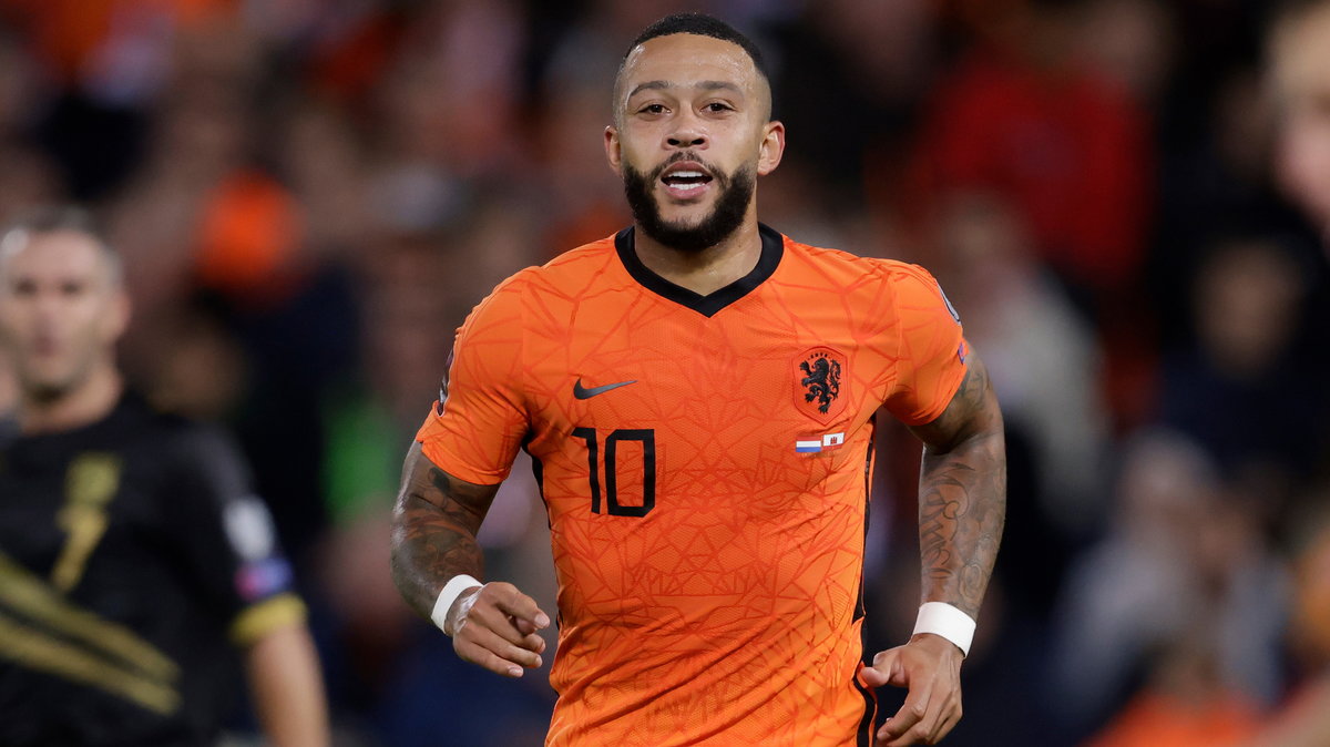 Memphis Depay w barwach reprezentacji Holandii