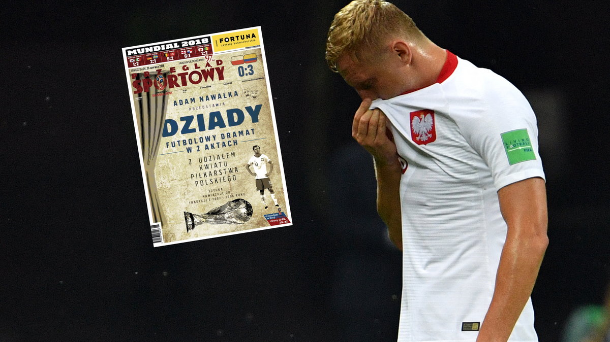 Kamil Glik po meczu z Kolumbią w MŚ.