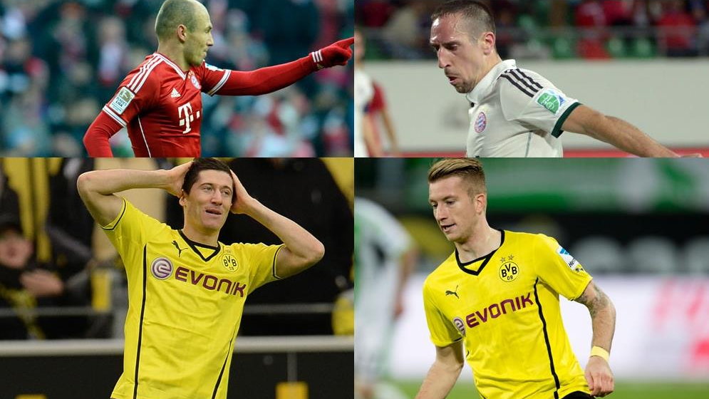 Robben, Ribery, Lewandowski, Reus 