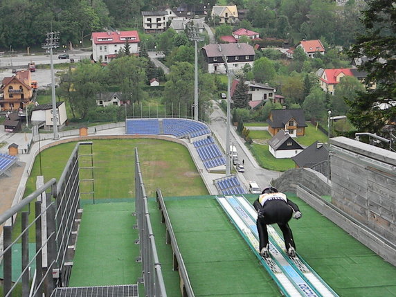 Trening skoczków w Szczyrku