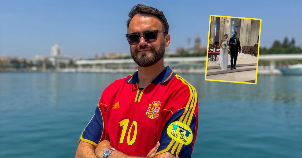 Znany polski komentator wziął ślub. Zjawiskowa kreacja panny młodej zwracała uwagę