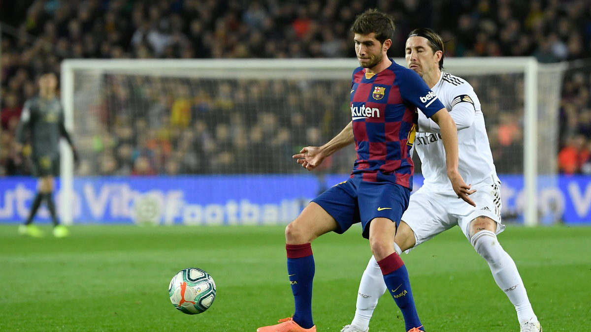 Sergi Roberto (Barcelona) i Sergio Ramos (Real Madryt)