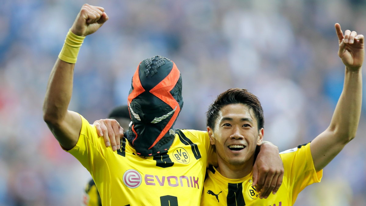 Pierre-Emerick Aubameyang i Shinji Kagawa