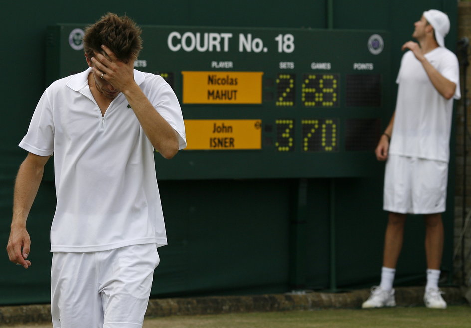 John Isner i Nicolas Mahut walczyli na korcie aż 11 godz. i 5 minut.