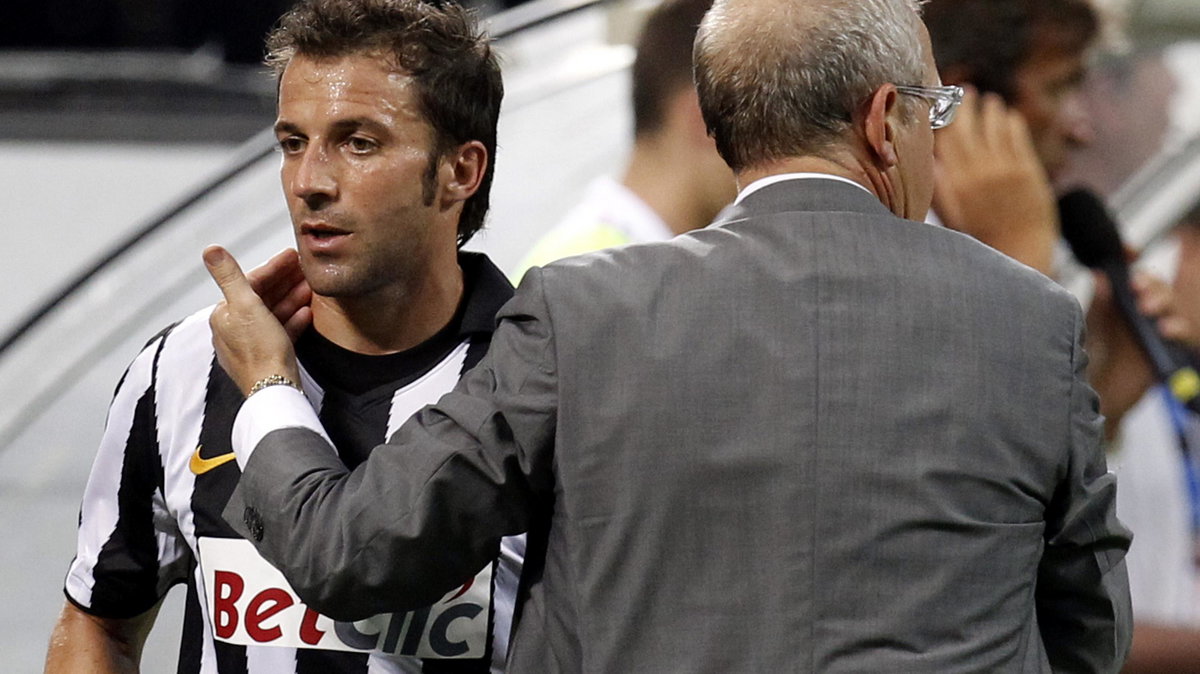 Del Piero (L) i Del Neri (P)