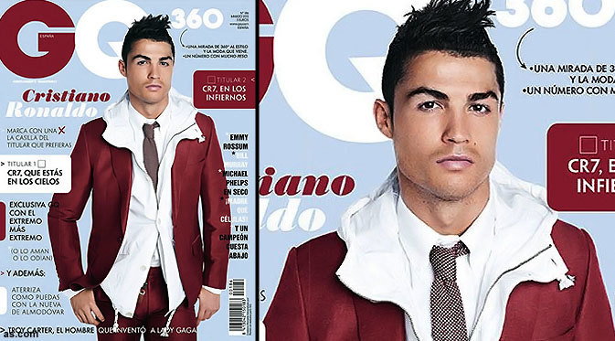 Cristiano Ronaldo na okładce "GQ"/ fot. Screen/ thebestofcristianoronaldo.blogspot.com