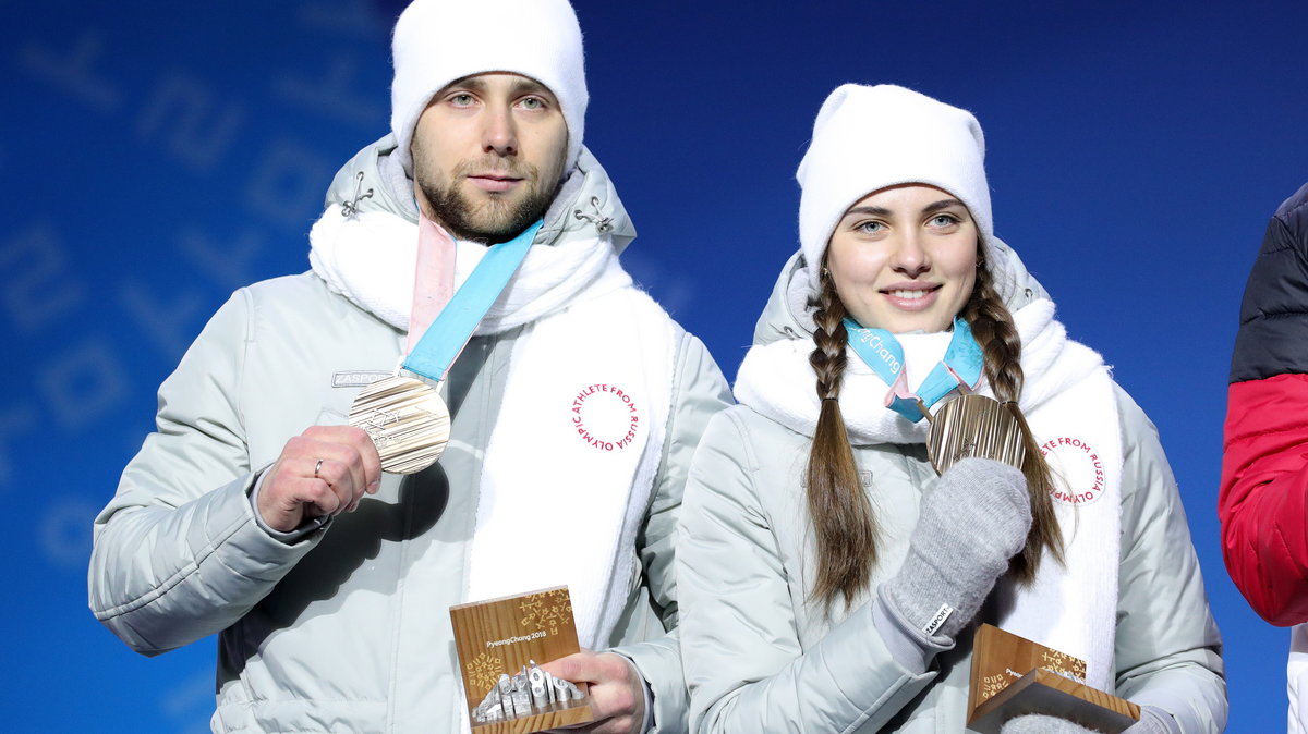 Aleksandr Kruszelnicki (L) i Anastasija Bryzgałowa