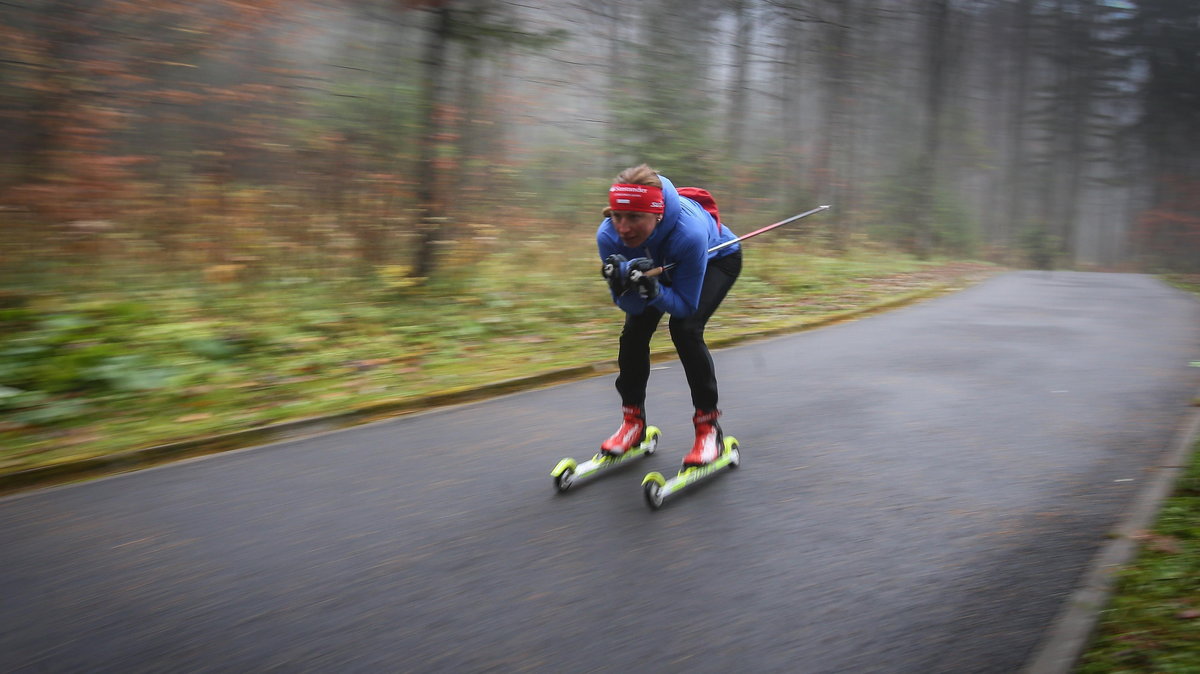 Justyna Kowalczyk, trening, nartorolki