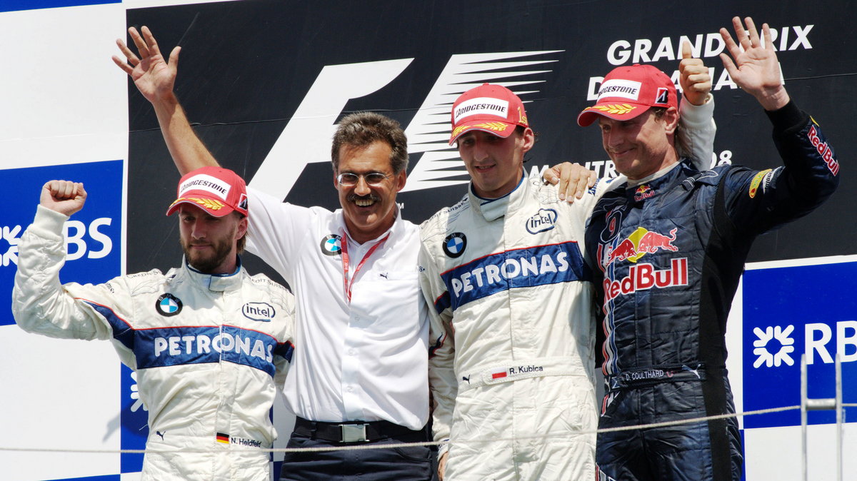 Robert Kubica na podium