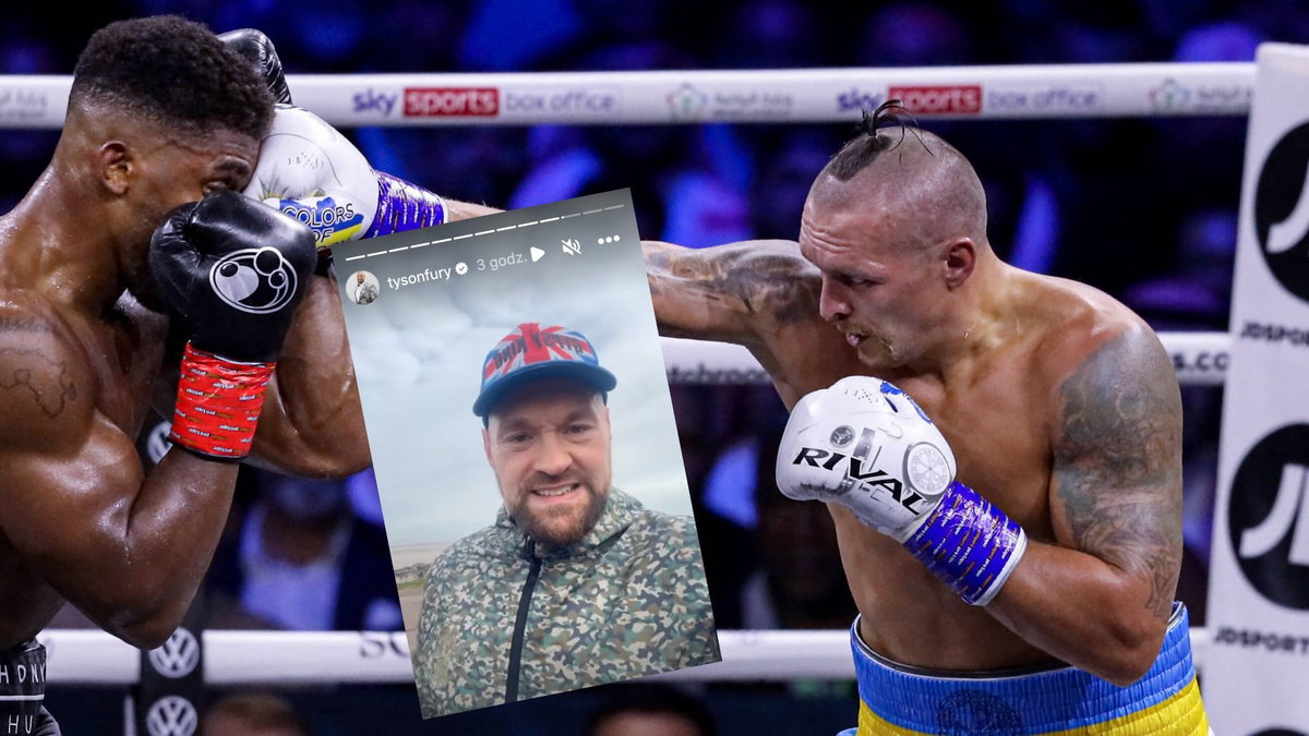 Aleksander Usyk, Tyson Fury (w mały zdjęciu)