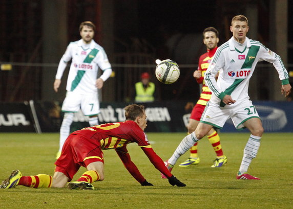 PIŁKARSKA EKSTRAKLASA JAGIELLONIA KONTRA LECHIA GDAŃSK