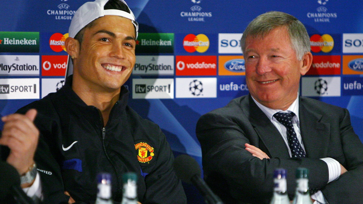 Cristiano Ronaldo i sir Alex Ferguson