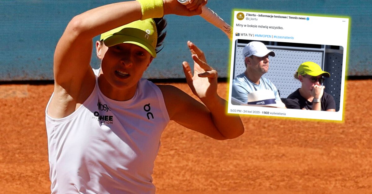 Pokazali Darię Abramowicz i Wima Fissette'a podczas meczu Igi Świątek. Tak zareagowali