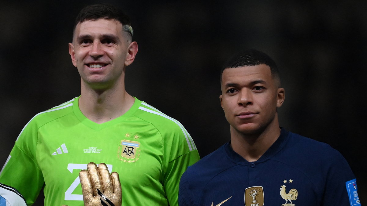 Emiliano Martinez, Kylian Mbappe