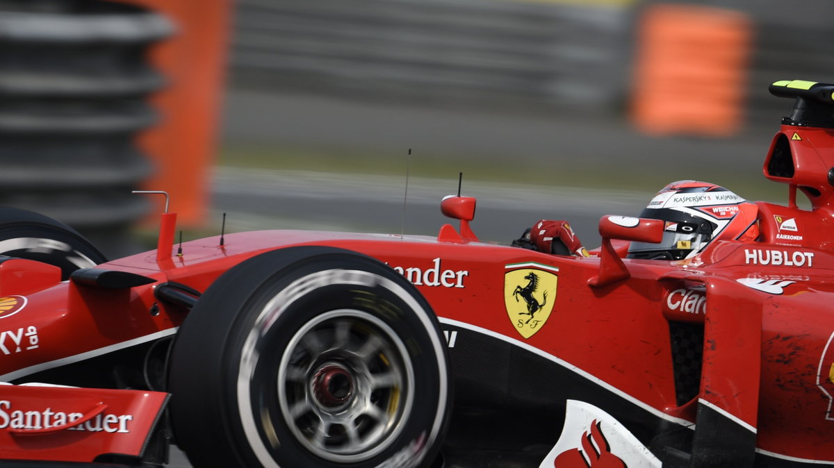 Kimi Raikkonen podczas sesji treningowej przed GP Chin